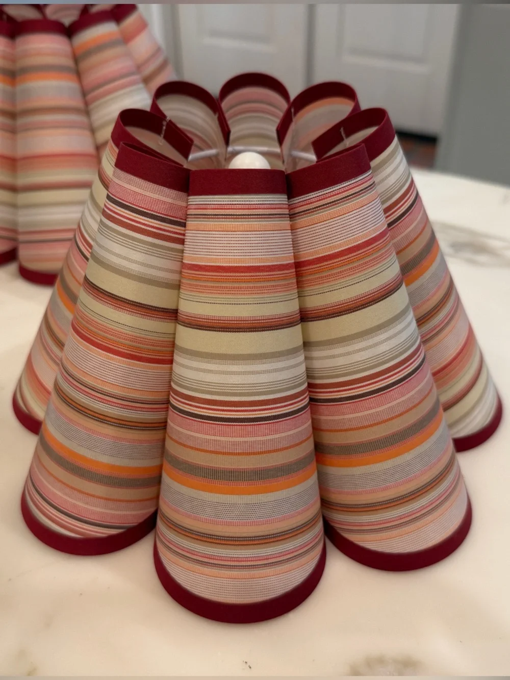 Custom Striped Lampshade